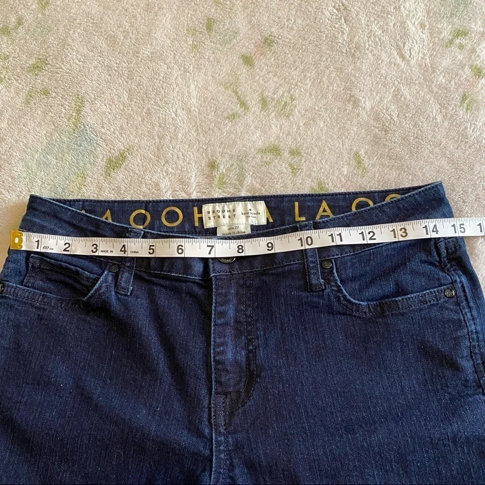 Kate Spade Broome Street Straight Leg Ankle Crop Jeans Size 27
